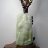 2.8" China Certified Grade A Nature Jadeite Jade Fortune Guangong Hand Carved Necklace Pendant 0028 view 3