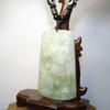 2.8" China Certified Grade A Nature Jadeite Jade Fortune Guangong Hand Carved Necklace Pendant 0028 view 4