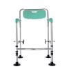 Foldaway Toilet Surround, Bathroom Non Slip Toilet Grab Bars with Backrest and Armrest Toilet Safety Frame for Eldery, Handicapped, and Disabled Aid ALGFree (Color : Green) view 1