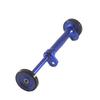 LITEPRO Eazy Wheels Extender + Wheels for BROMPTON Folding Bicycle in BLUE view 1