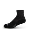 USA Made - Mini Crew Socks - Micro Weight Full Cushion - Hiking Socks - Merino Wool - Mountain Heritage - Black - Small view 1