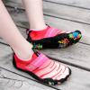 UBFEN Water Shoes for Kids Boys Girls Aqua Socks Barefoot Beach Sports Swim Pool Quick Dry Lightweight Toddler Little Big Kid B Black Pink 3 Big Kid view 3