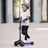 TONBUX Kids Scooter for Age 3-12, Toddler Scooters with 4 Adjustable Heights, Light Up 3-Wheels Scooters, Shock Absorption Design, Lean to Steer, Balance Training Scooter for Kids - Blue view 4