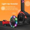 TONBUX Kids Scooter for Age 3-12, Toddler Scooter with 4 Adjustable Heights, Light Up 3-Wheels Scooters, Shock Absorption Design, Lean to Steer, Balance Training Scooters for Kids view 3