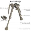 CVLIFE 6-9 Inches Picatinny Bipod Adjustable Spring Return with Picatinny Adapter (Flat Dark Earth, 6''-9'') view 2
