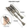 CVLIFE 6-9 Inches Picatinny Bipod Adjustable Spring Return with Picatinny Adapter (Flat Dark Earth, 6''-9'') view 3