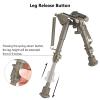 CVLIFE 6-9 Inches Picatinny Bipod Adjustable Spring Return with Picatinny Adapter (Flat Dark Earth, 6''-9'') view 4
