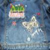 KIDSCOOL SPACE Little Girl Hooded Jean Jacket,Embroidery Denim Coat Outfit,Blue,3-4 Years view 4