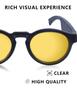 Acefrog Replacement Lenses for Bose Tempo | Tenor | Alto S/M | Alto M/L | Rondo S/M | Soprano Sunglasses - HD Yellow view 3