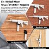 Gun Wall Mount, Wall Rack Runner Mount with Strong and Solid PA Material, Load Bearing Capacity 300Lbs of Tension view 3