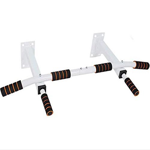 Indoor Pull Up Bar, Home Wall Punching Adult Men and Women Multi-Training Bar for Home Fitness Exercise Anti-Slip Comfort Sponge-White