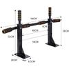 Indoor Pull Up Bar, Home Wall Punching Adult Men and Women Multi-Training Bar for Home Fitness Exercise Anti-Slip Comfort Sponge-Black view 3