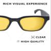 Acefrog Replacement Lenses for Bose Tempo | Tenor | Alto S/M | Alto M/L | Rondo S/M | Soprano Sunglasses - HD Yellow view 3