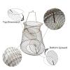 OperSeven Metal Rustproof Collapsible Fish Basket - Robust and Easy to Use Net Cage for Live Fish view 2