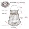 OperSeven Metal Rustproof Collapsible Fish Basket - Robust and Easy to Use Net Cage for Live Fish view 3