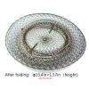 OperSeven Metal Rustproof Collapsible Fish Basket - Robust and Easy to Use Net Cage for Live Fish view 4