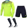 KELME Soccer Goalkeeper Jersey Uniform Kit - Mens Padded Football Goalie Jersey - Padded Shirt, Shorts and Socks Kids and Adult Sizes (Kids 14, Yellow) view 1