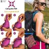 CIRCE CARE SuAmiga Female Urination Device Collapsible Female Urinal with Waterproof Bag; Portable Reusable Urinal for Women to Pee Standing Up; Women Pee Funnel for Travel, Camping, Hiking, Outdoor view 4