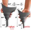 CIRCE CARE SuAmiga Female Urination Device Collapsible Female Urinal with Waterproof Bag; Portable Reusable Urinal for Women to Pee Standing Up; Women Pee Funnel for Travel, Camping, Hiking, Outdoor view 3