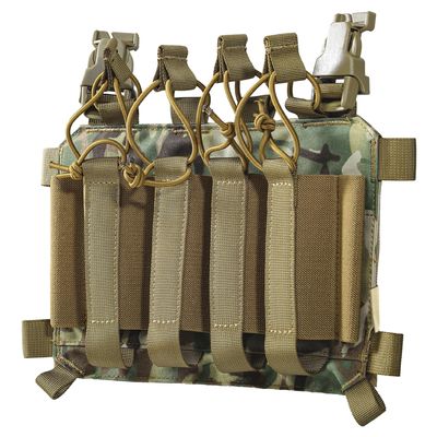 OneTigris SMG Magazine Pouch with Hook Backing Tactical Placard for MP5 MP7 Magazines with Elastic Retention Straps