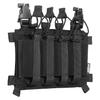 OneTigris SMG Magazine Pouch with Hook Backing Tactical Placard for MP5 MP7 Magazines with Elastic Retention Straps Black view 1