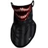 Obacle Bandana Face Mask with Ear Loops Neck Gaiter Face Mask Scarf Face Cover for Men Women (Teeth Open Mouth Red) view 1