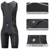 Triathlon Suits Mens One-Piece Sleeveless Trisuits Skin Wet Suit for Running Cycling Swimming view 4