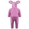 Huimingda Toddler Kids Girls Two-Piece Hooded Tracksuit Sweatshirt Top with Sweatpants Hoodie Outfit Active Set Purple 13-14 view 3