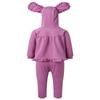 Huimingda Toddler Kids Girls Two-Piece Hooded Tracksuit Sweatshirt Top with Sweatpants Hoodie Outfit Active Set Purple 13-14 view 4