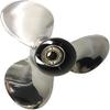 Yoofosun 35/45/50HP Polished RH 13 Tooth SS Prop Stainless Steel Propeller for Tohatsu Outboard Motor with Rubber Hub 11.1x14 view 2