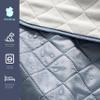 EverSnug Large Waterproof Outdoor Blanket - Extra Thick Premium Quilted Fleece, Waterproof & Windproof, Great for Camping, Picnics, Beaches, Stadiums, Dogs (Grey) view 4