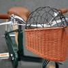 The description Our wicker basket has maximum durability Due to its rear mount design we provide 18inch high basket cage to keep your pets safe. And the basket is suitable for dogs market items picnics which is a great gift for that bike and dog love view 4