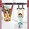 Pull-Up Bars Portable Horizontal Bar, Safe Non-Slip Door Corridor Hanging Fitness Equipment, with Children's Ring and Swing, 70-100CM, Load 300kg view 2