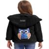 Agoky Big Girls Thicken Faux Fur Warm Coat Winter Outerwear Long Sleeve Outfit Fleece Ear Hooded Jacket Black 12 Years view 3