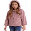 Freebily Children Girls Winter Hooded Coats Faux Fur Fleece Jacket Long Sleeve Cartoon Owl Warm Cardigan Overcoat Pink 12 Years view 2