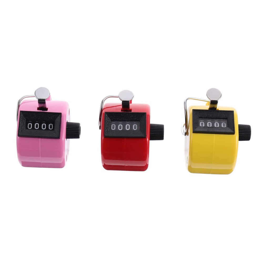 FAVOMOTO Finger Tally Counter Handheld Mini Counter Safe Material Comfortable Touch Random Color