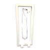 1 Qty - Ethereal-White 9" x 3.5" Rectangle 3D Suspension Jewelry Display Box - Freestanding - w/ 2-piece Packer Box included view 1