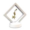 1 Qty - Ethereal-White 2.5" Polygon 3D Suspension Jewelry Display Box - Freestanding - w/ 2-piece Packer Box included view 1