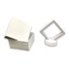 1 Qty - Ethereal-White 2.5" Polygon 3D Suspension Jewelry Display Box - Freestanding - w/ 2-piece Packer Box included view 2