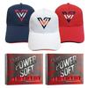 Volvik Power Soft Explosive Ball Speed 2 Dozen (Red Color 24 Balls) Golf Balls Bundle with & 3 Color V-Logo Hats (White, Navy, Red) view 1