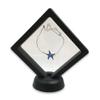 1 Qty - Midnight-Black 3.5" Polygon 3D Suspension Jewelry Display Box - Freestanding - w/ 2-piece Packer Box included view 1