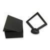 1 Qty - Midnight-Black 3.5" Polygon 3D Suspension Jewelry Display Box - Freestanding - w/ 2-piece Packer Box included view 2