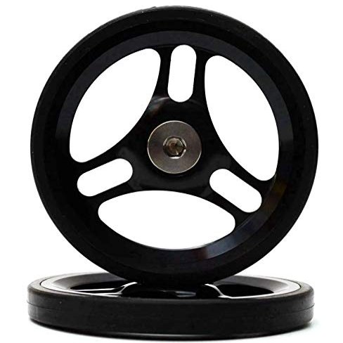 Easy Wheels + Titanium Bolts for Brompton in Black EZ-3