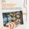 Catholic Rosary Pouch, Holy Family & God is Love, 4" x 6" Jewelry & Coin Purse with Cross, Small Woven Tapestry Icon Bag, Bolsa de Rosario Catlico para Joyera view 4