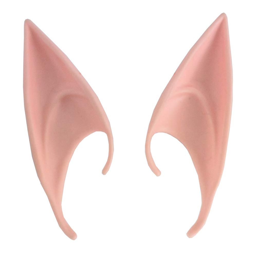 NOVELTY GIANT WWW.NOVELTYGIANT.COM Adult Latex Alien Elf Fairy Pointy Ear Wrap Around Tips LARP Cosplay