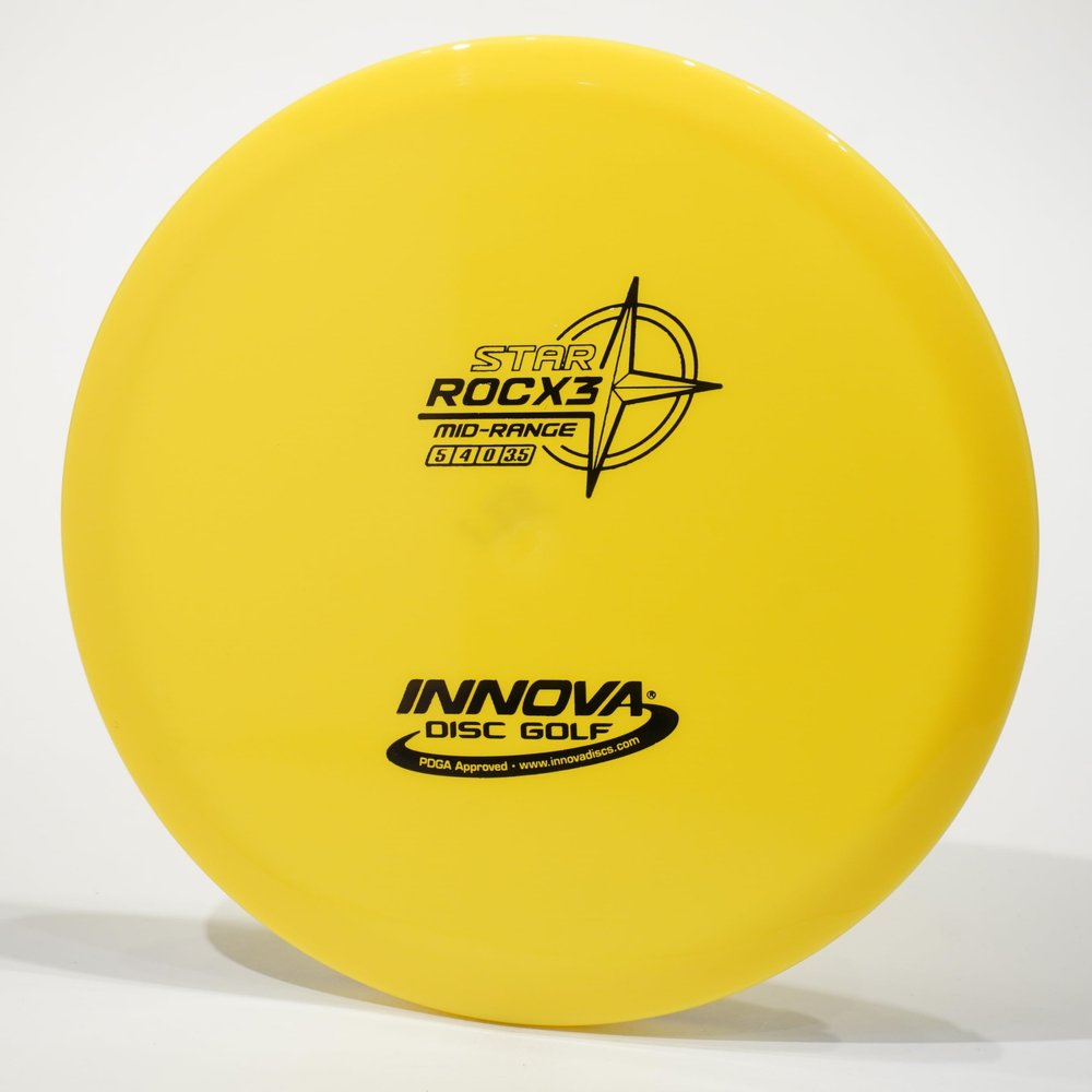 Innova Star RocX3 Disc Golf Midrange Disc, Pick Color/Weight [Stamp & Exact Color May Vary] Yellow 180 Grams