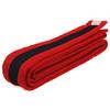 AAMA Color Belts with Black Stripe for Martial Arts - Taekwondo Karate Judo - Red w/Black Size 8 view 1