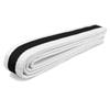 AAMA Color Belts with Black Stripe for Martial Arts - Taekwondo Karate Judo - White w/Black Size 4 view 1