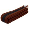 AAMA Color Belts with Black Stripe for Martial Arts - Taekwondo Karate Judo - Brown w/Black Size 6 view 1