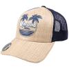 Corona Extra Trucker Hat with Built-in Bottle Opener, Adult Adjustable Straw and Mesh Snapback Baseball, Tan, One Size view 1